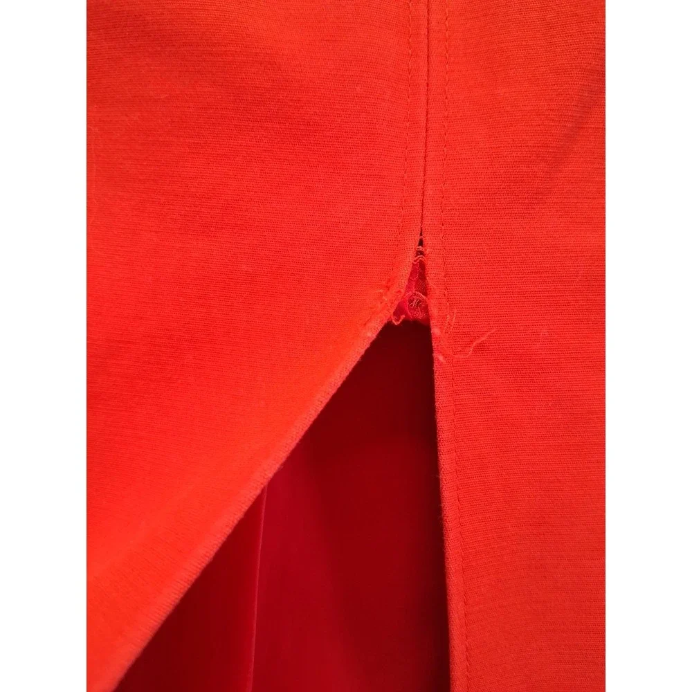 Kate Spade Saturday Red High Rise Pencil Straight Skirt Business Casual‎ Size 4